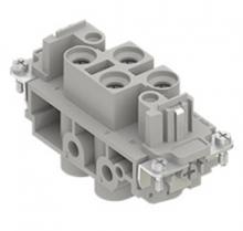 Techspan MP4/2RS - FEMALE INSERT - 4P+2P+Ground  80A MAX - 600V+16A MAX - 600V  SCREW TERMINAL