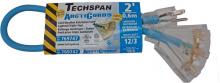 Techspan 769747 - EXTENSION CORD COLD WTHR 3TAP BLUE 12/3 2FT