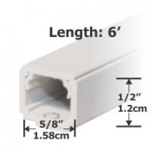 Techspan SDPV500WH6 - 1/2Inch WHITE RACEWAY