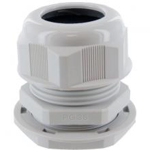 Techspan RDC36AA-GR - DOME CONN Pg36  .87-1.26in GREY c/w O-ring and locknut