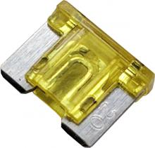 Techspan 766809C - FUSE BLADE MINI (LOW-PROF) 20AMP YELLOW 100PK