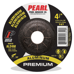 4-1/2 x 1/4 x 5/8-11 D. A. Series Aluminum Depressed Center Wheels, AL24M