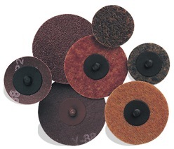 3 AO Quickmount™ Mini Conditioning Discs, Non-Woven, Medium/Maroon