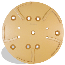 10 x 3/4 Hexpin® Surface Grinding Plate, 4 Holes, 10 Segments