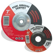 Pearl Abrasive Co. DM9010H - 9 x 1/4 x 5/8-11 Premium Depressed Center Wheels for Masonry, C24S