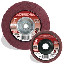 Pearl Abrasive Co. NW7MF - 7 x 7/8 AO Maroon Surface Preparation Wheel, Fine Grit