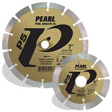 Pearl Abrasive Co. DIA45CSP - 4-1/2 x .080 x 7/8, 5/8 Pearl P5™ General Purpose Segmented Blade, 12mm Rim