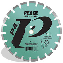 Pearl Abrasive Co. LW1812AGP - 18 x .125 x 1 Pearl P4™ Asphalt & Green Concrete Segmented Blade, 12mm Rim