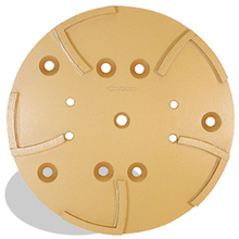 Pearl Abrasive Co. HEX1GHP10 - 10 x 3/4 Hexpin® Surface Grinding Plate, 4 Holes, 10 Segments