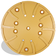 Pearl Abrasive Co. HEX1GHP20 - 10 x 3/4 Hexpin® Surface Grinding Plate, 4 Holes, 20 Segments