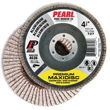 Pearl Abrasive Co. MAX5036S - 5 x 7/8  AO Premium For Aluminum - Stearated Type 27, AS36