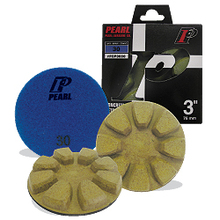 Pearl Abrasive Co. FCP3800PK6 - 3" Pearl Dry Concrete Polishing Pads, 6/Pack Kit, 800 Grit