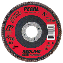 Pearl Abrasive Co. MAX5040CB - 5 x 7/8 Redline™ CBT™ Maxidisc™ Flap Discs, Type 27 Shape, CBT40