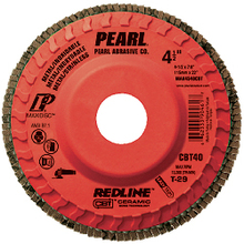 Pearl Abrasive Co. MAX5080CBT - 5 x 7/8 Redline™ CBT™ Maxidisc™ Trimmable Flap Discs, T-29, CBT80