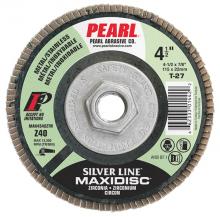 Pearl Abrasive Co. 1183 - 5 x 5/8-11 Silver Line™ Zirconia Maxidisc™Type 27 Shape Flap Disc