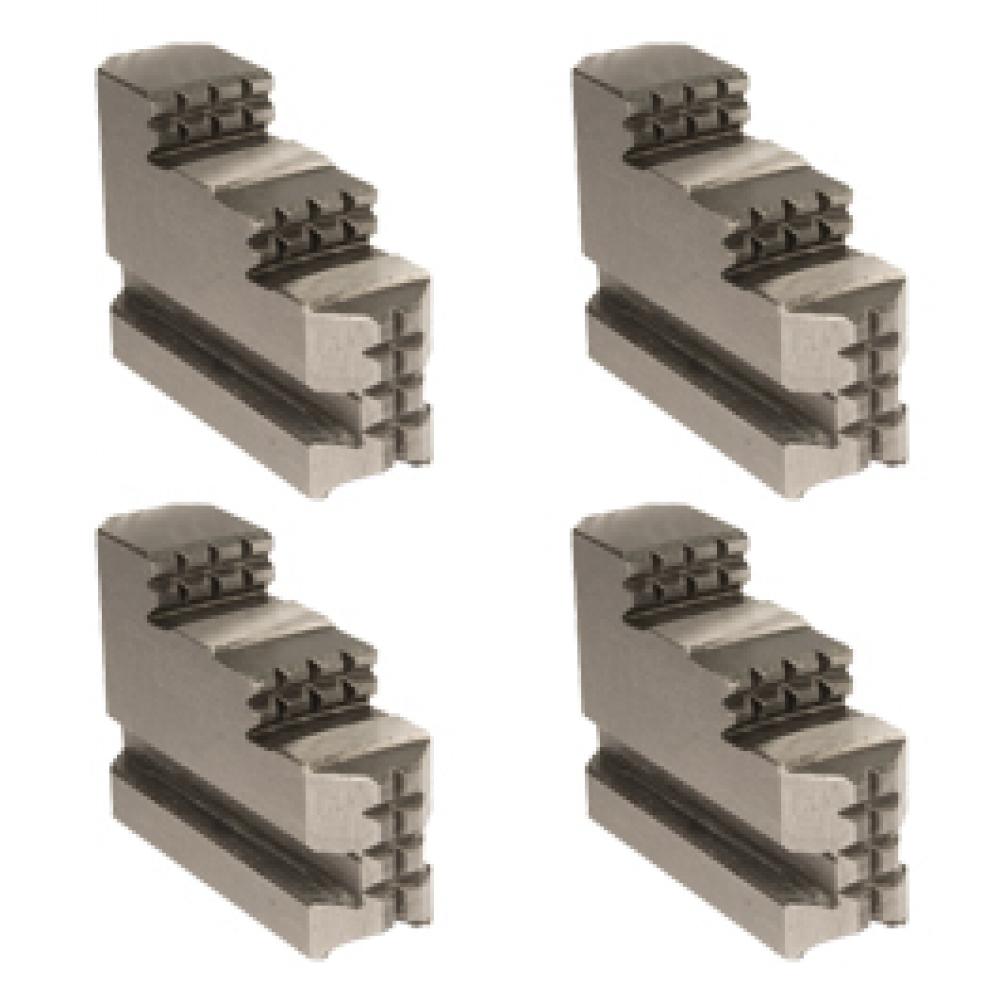 10IN RJ-PI-250 HARD SOLID REVERSIBLE JAWS (4 PCS/SET) FOR PI SERIES