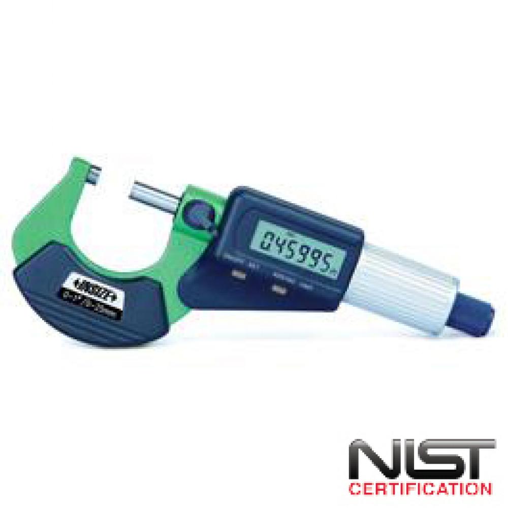 ELECTRONIC MICROMETER 2-BUTTON 75-100MM/3-4IN RES 0.001MM/0.00005IN INCH STANDARD ROD