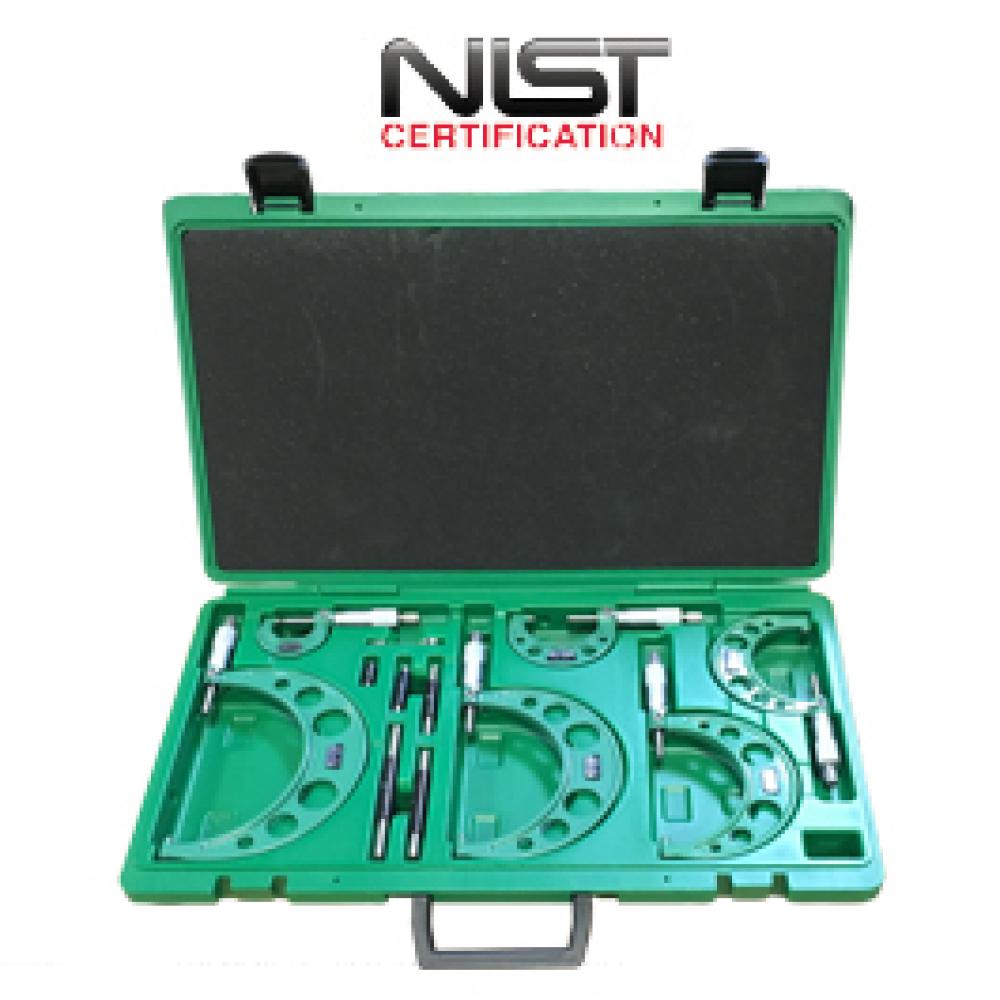 OUTSIDE MICROMETER SET 6PCS 0-6IN RES 0.0001IN