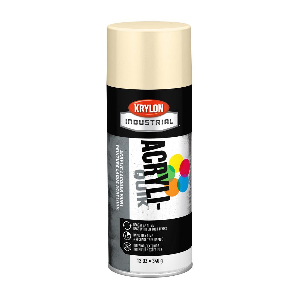 Krylon Industrial Acryli-Quik, Gloss, Almond, 12 oz.