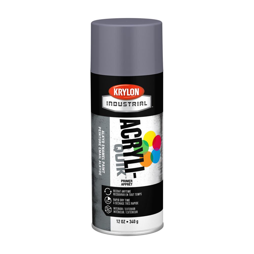 Krylon Industrial Acryli-Quik, Platinum Primer, 12 oz.