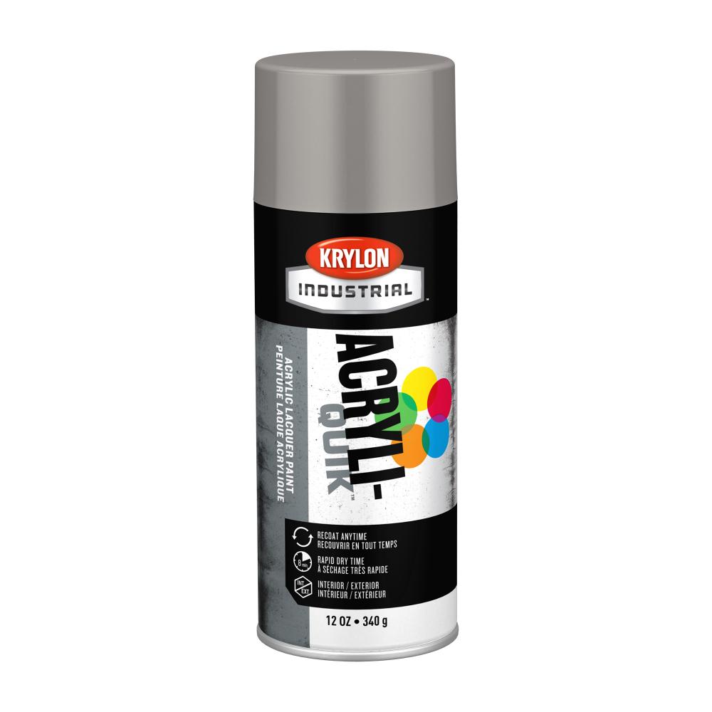 Krylon Industrial Acryli-Quik, Gloss, Stone Gray, 12 oz.