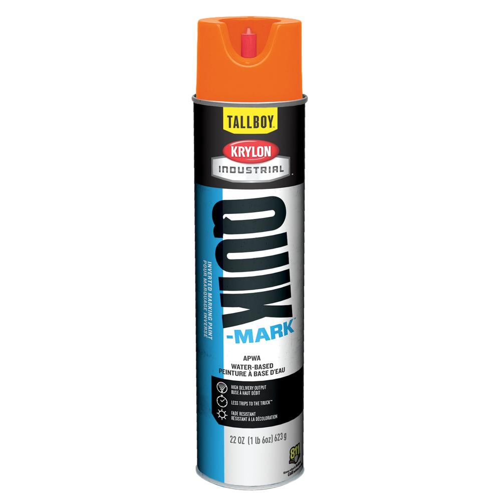 Krylon® Industrial Quik-Mark TallBoy Water-Based Inverted Marking Paint, Fluores