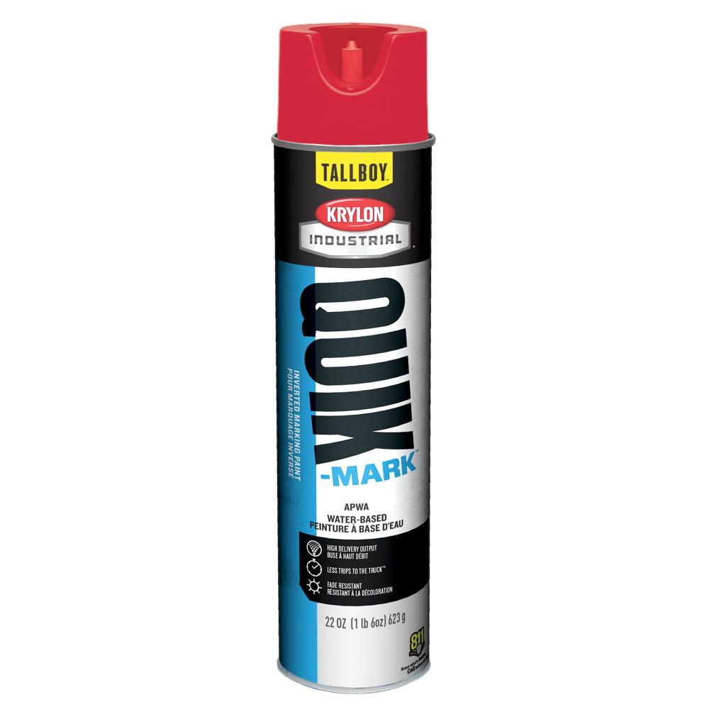 Krylon® Industrial Quik-Mark TallBoy Water-Based Inverted Marking Paint, Brillia