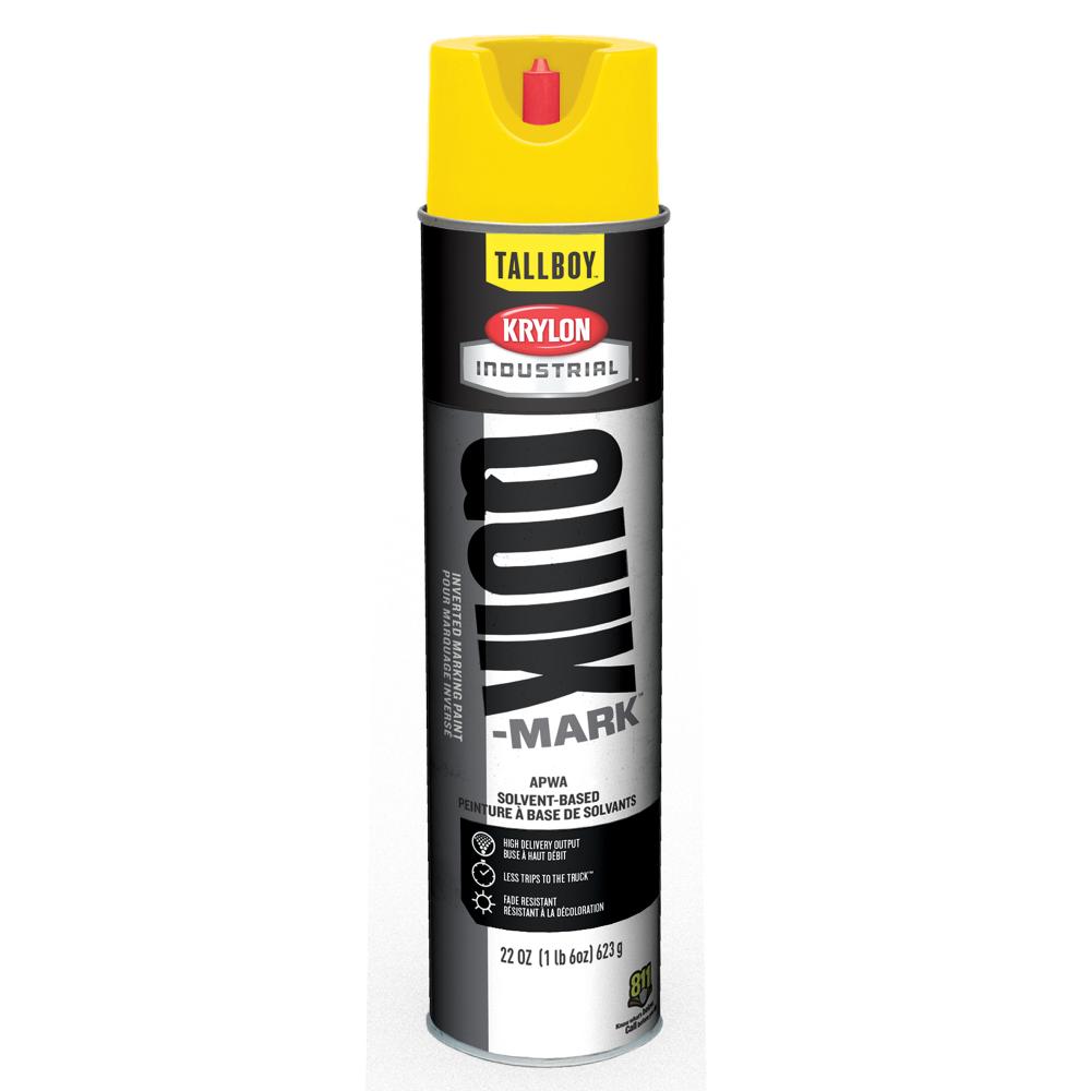 Krylon® Industrial Quik-Mark TallBoy Solvent-Based Inverted Marking Paint, High