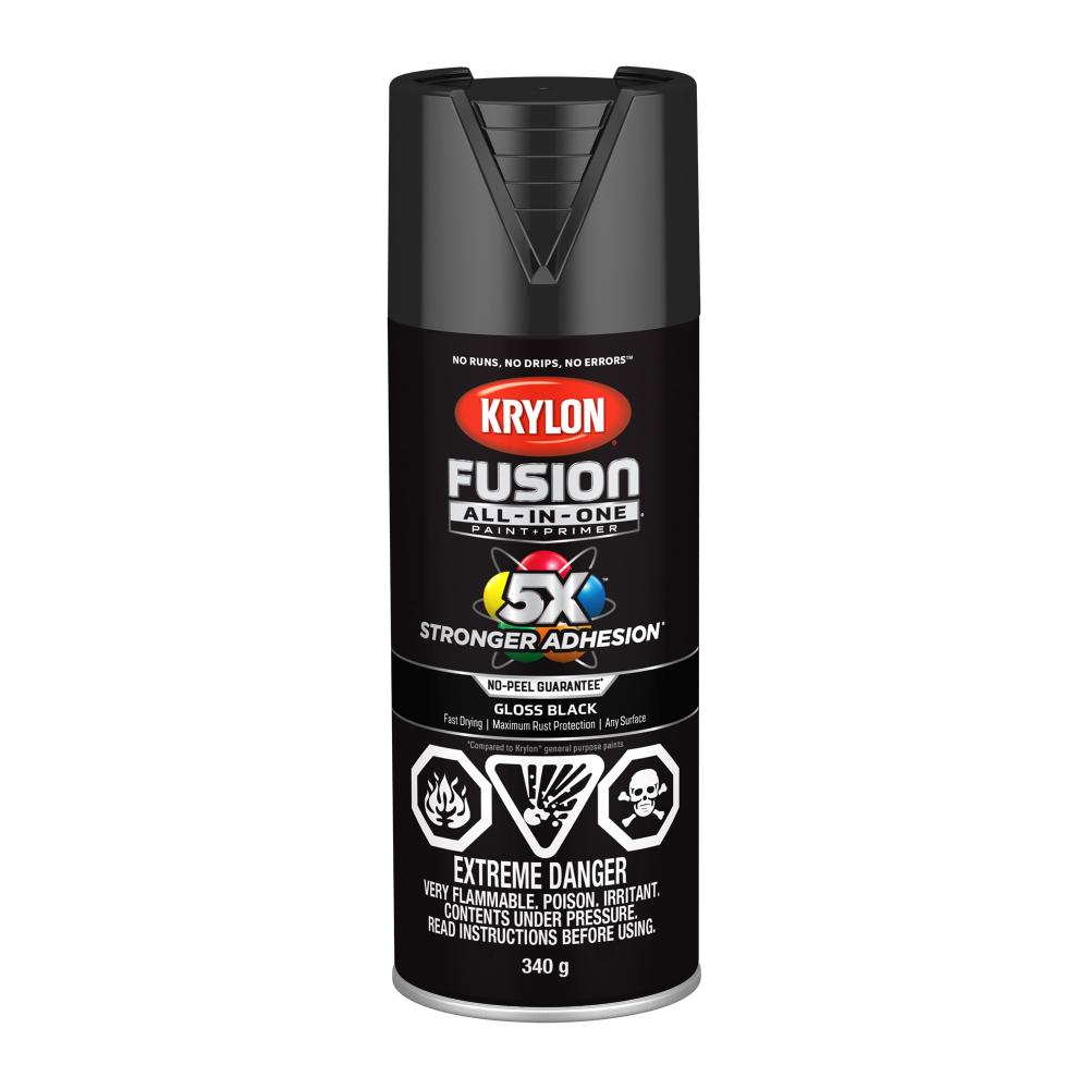 Krylon® Fusion All-In-One™ Gloss, Black, 340 g