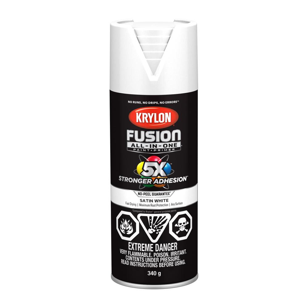 Krylon® Fusion All-In-One™ Satin, White, 340 g