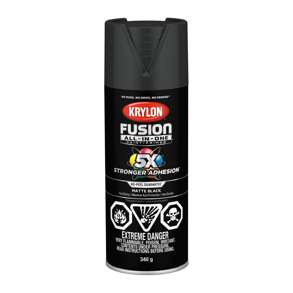 Krylon® Fusion All-In-One™ Matte, Black, 340 g