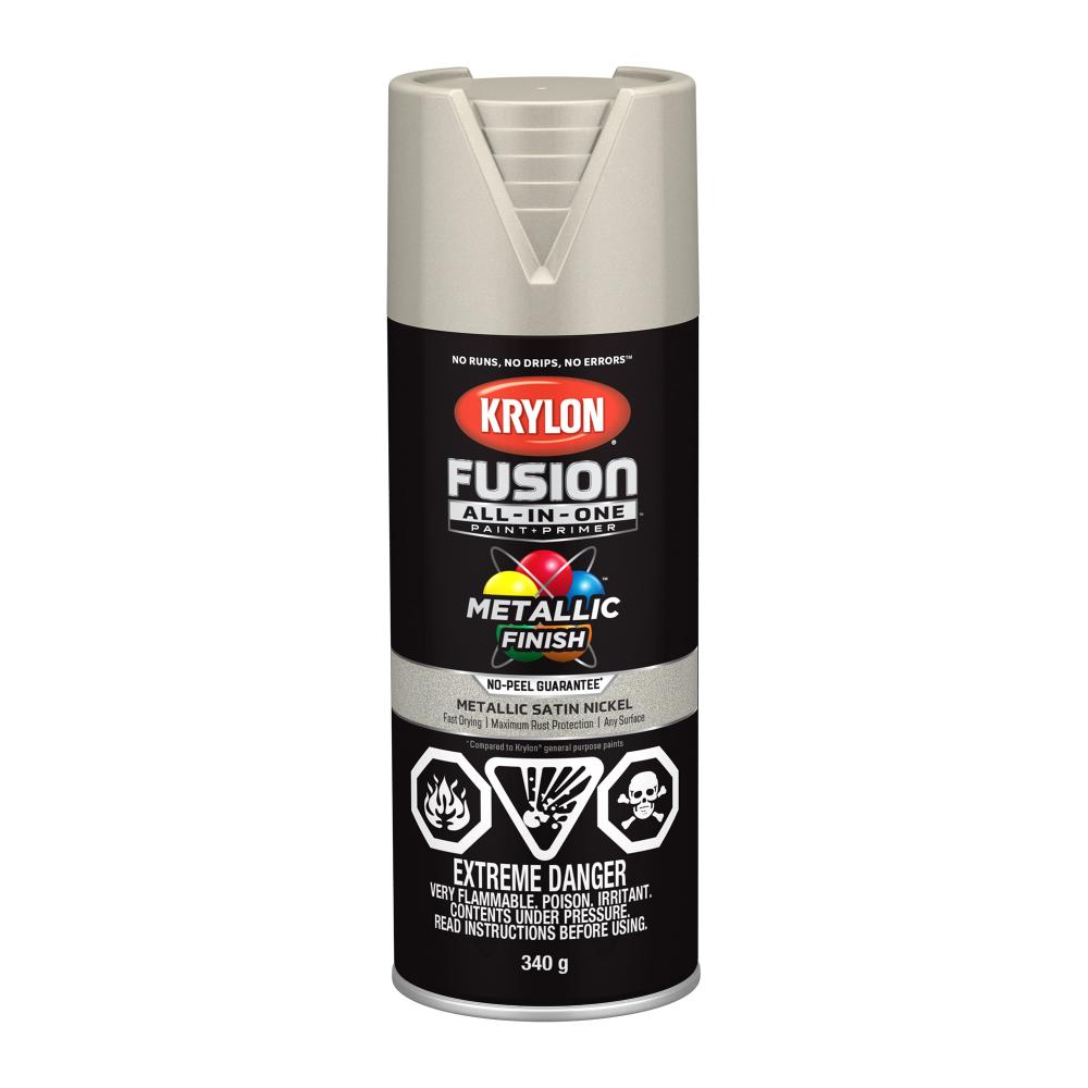 Krylon® Fusion All-In-One™ Metallic, Satin Nickel, 340 g