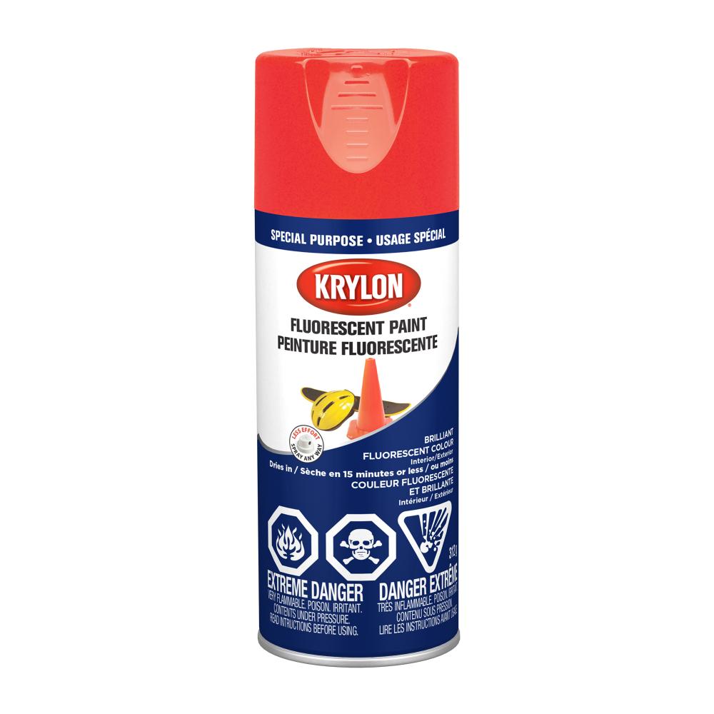 Krylon® Fluorescent Paint, Red Orange, 312 g