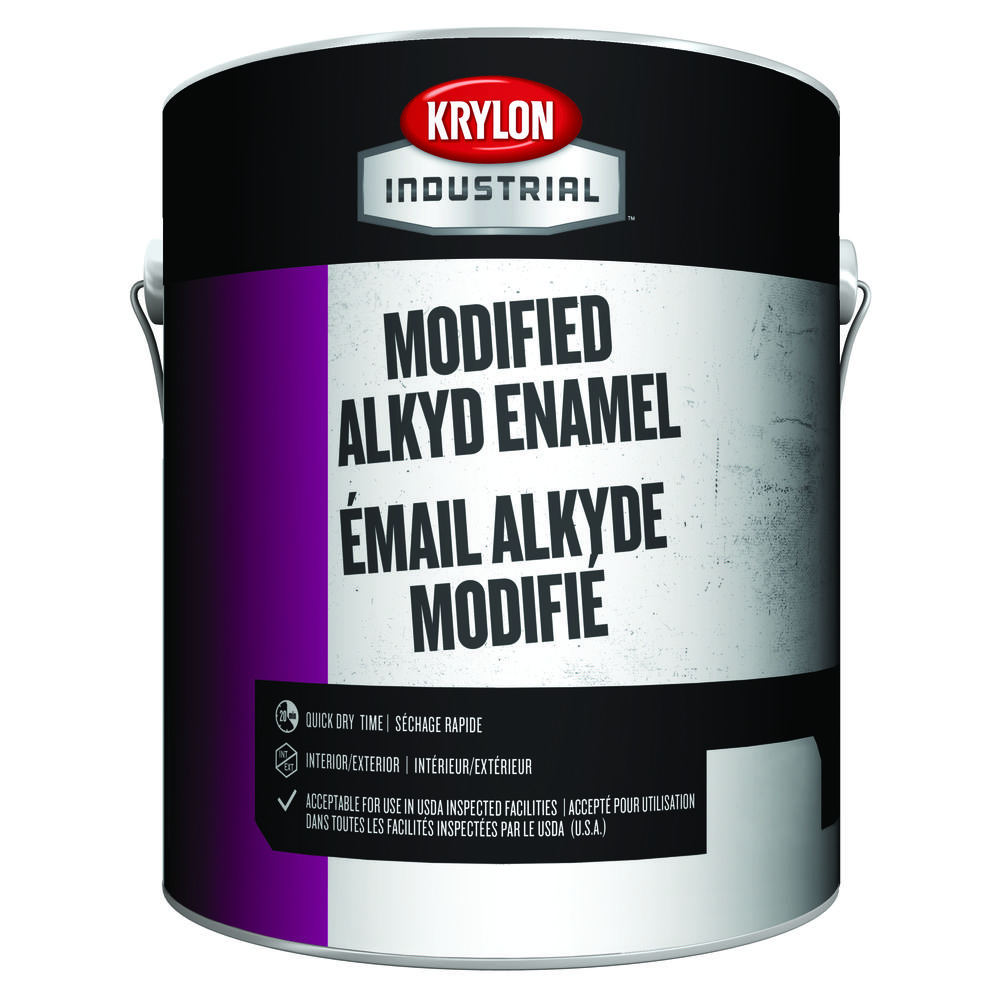 Krylon Industrial Modified Alkyd Enamel, Clear Base, 1 Gallon