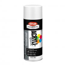 Krylon K01502A07 - Krylon Industrial Acryli-Quik, Flat White, 12 oz.