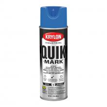 Krylon A03621007 - Krylon Industrial Quik-Mark Solvent-Based Inverted Marking Paint, Blue, 17 oz.