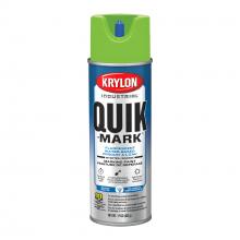 Krylon A03630004 - Krylon Industrial Quik-Mark Water-Based Inverted Marking Paint, Fluorescent Green, 17 oz.