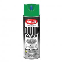 Krylon A03631007 - Krylon Industrial Quik-Mark Solvent-Based Inverted Marking Paint, Green, 17 oz.