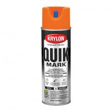 Krylon A03702007 - Krylon Industrial Quik-Mark Solvent-Based Inverted Marking Paint, Fluorescent Orange, 17 oz.