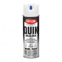 Krylon A03900007 - Krylon Industrial Quik-Mark Solvent-Based Inverted Marking Spray, Utility White, 17 oz.