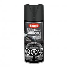 Krylon 419350008 - Krylon® Farm & Implement Spray Paint, Low Gloss, Black, 340 g