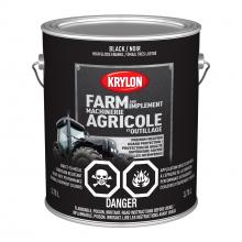 Krylon 419620008 - Krylon® Farm & Implement Paint Brush On, Gloss, Black, 3.78 L