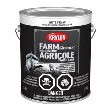 Krylon 419630008 - Krylon® Farm & Implement Paint Brush On, Gloss, White, 3.78 L