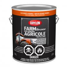 Krylon 419780008 - Krylon® Farm & Implement Paint Brush On, High Gloss, Old Kubota Orange, 3.78 L