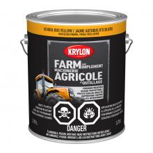 Krylon 419760008 - Krylon® Farm & Implement Paint Brush On, High Gloss, School Bus Yellow, 3.78 L