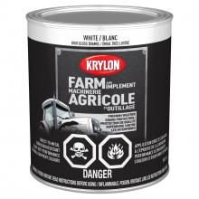 Krylon 420210008 - Krylon® Farm & Implement Paint Brush On, High Gloss, White, 946 mL