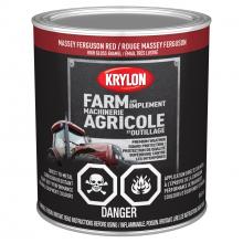 Krylon 420260008 - Krylon® Farm & Implement Paint Brush On, High Gloss, Massey Ferguson Red, 946 mL