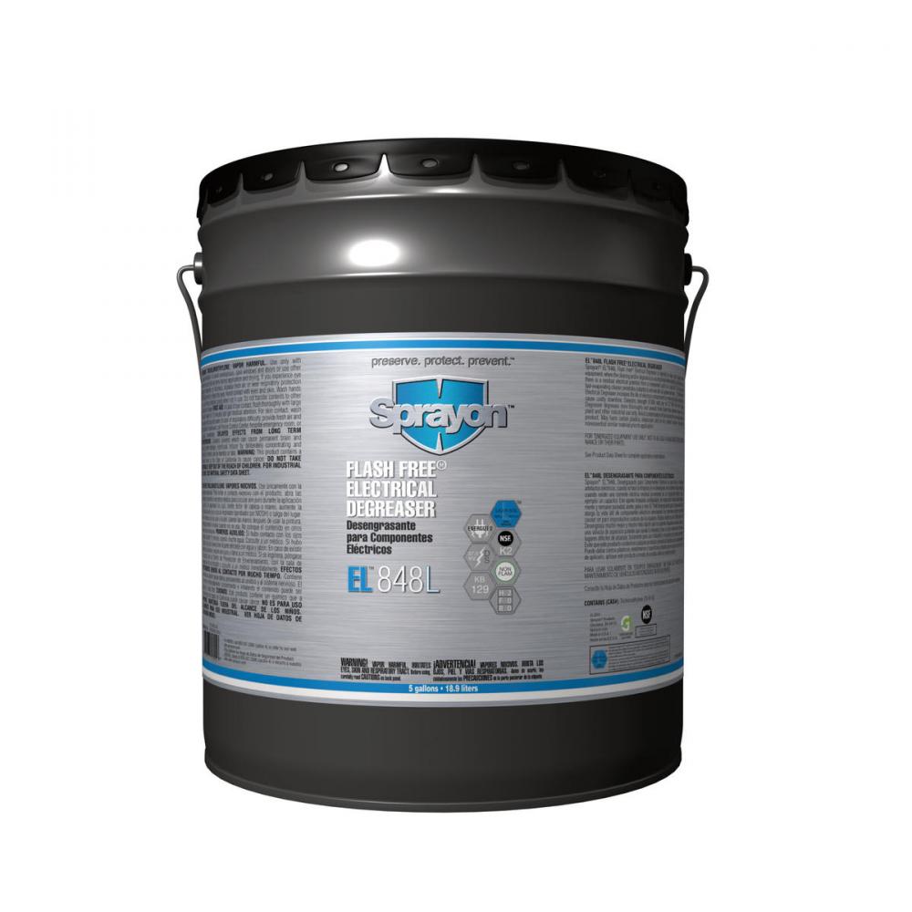 Sprayon EL848 Flash Free Electrical Degreaser, 5 Gallon