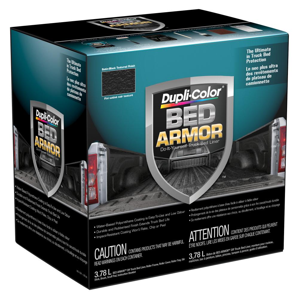 Dupli-Color Bed Armor Truck Bed Coating, Satin, Black, 1 Gallon Kit