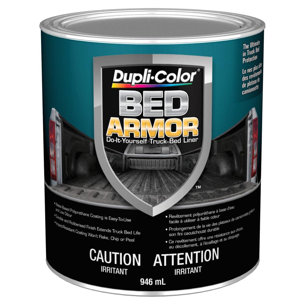 Dupli-Color Bed Armor Truck Bed Coating, Satin, Black, 1 Quart